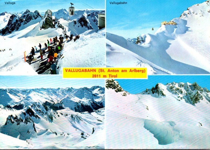 Austria St Anton am Arlberg Vallugabahn Multi View 1978