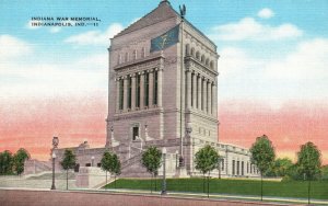 Vintage Postcard Indiana War Memorial Wonderful Plaza Indianapolis Indiana IN