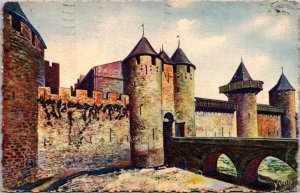 France Aude Carcassonne La Cite Entree du Chateau 1939