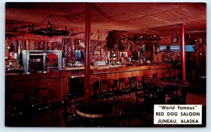 JUNEAU, AK Alaska ~ Roadside ~ World Famous RED DOG SALOON  c1960s  Postcard