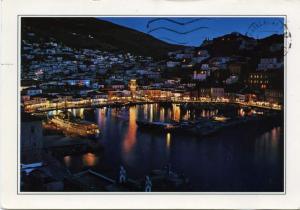 View of Hydra, Greece by Night - Stamp - 1991 Olympics