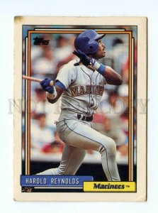 088883 Baseball Topps CARD 1992 Harold Reynolds Mariners #670
