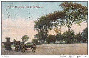 Entrance to Battery Park,  Burlington,  Vermont,  PU_00-10s