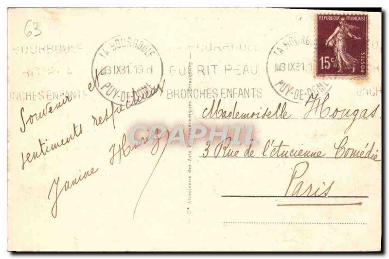 Old Postcard La Bourboule Vue Generale