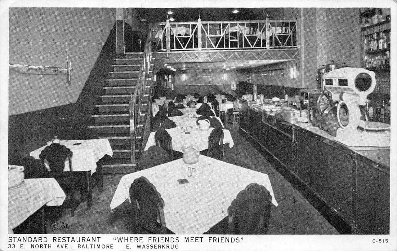 Standard Restaurant Scale Baltimore Maryland Postcard 1940 United