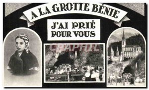 Old Postcard A Cave Benie J & # 39ai Pray For You Lourdes