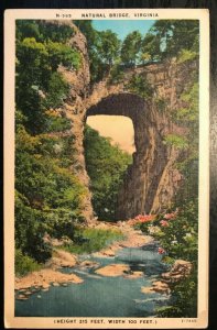 Vintage Postcard 1955 Natural Bridge Shenandoah National Landmark Virginia