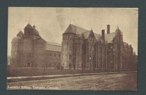 Ca 1907 Post Card Toronto Canada Loretto Abbey