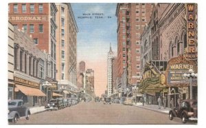 Postcard Main Street Memphis TN