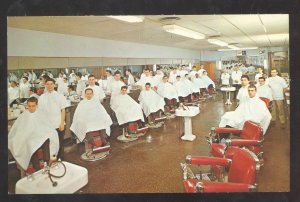 KANSAS CITY MISSOURI TRI-CITY BARBER SCHOOL VINTAGE ADVERTISING POSTCARD