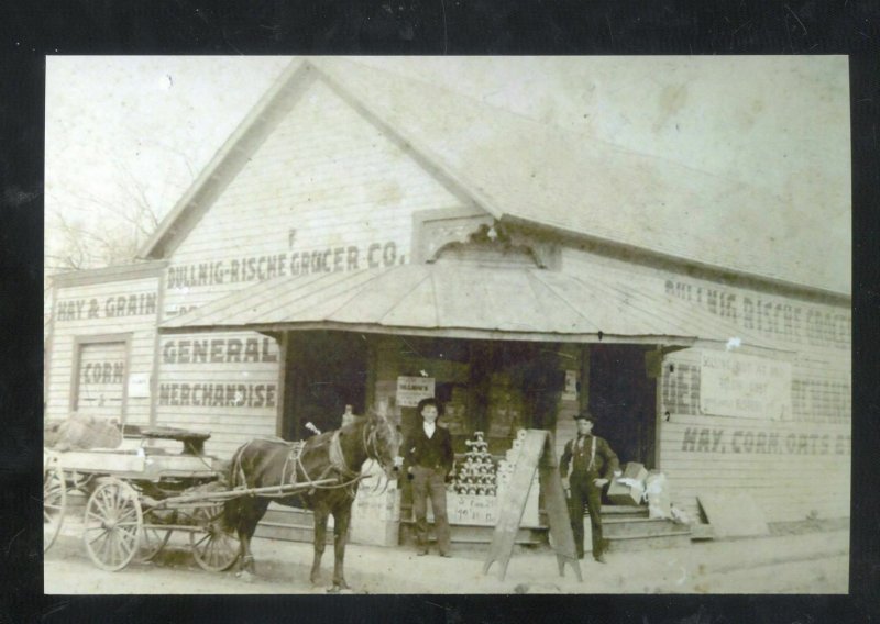 Foto Real San Antonio Texas tienda de comestibles Caballo & Buggy postal copia 