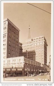 Washington Spokane Davenport Hotel Real Photo RPPC