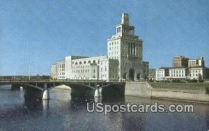 City Hall, Cedar River - Cedar Rapids, Iowa IA