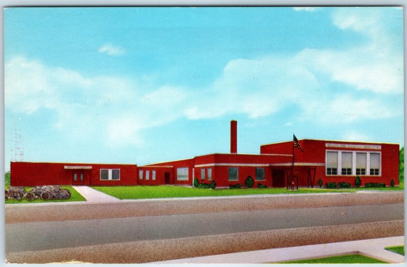 c1960s Orange City IA Christian School Art Chrome Photo Postcard Monarch PC A235