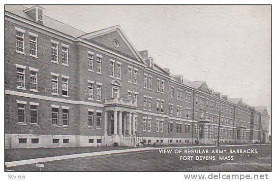 Regular Army Barracks, Fort Devens, Massachusetts, 1900-1910s