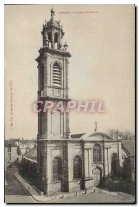 Postcard Langres Old St. Martin's Church