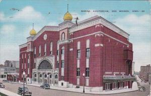 Iowa Des Moines Shrine Auditorium 1941