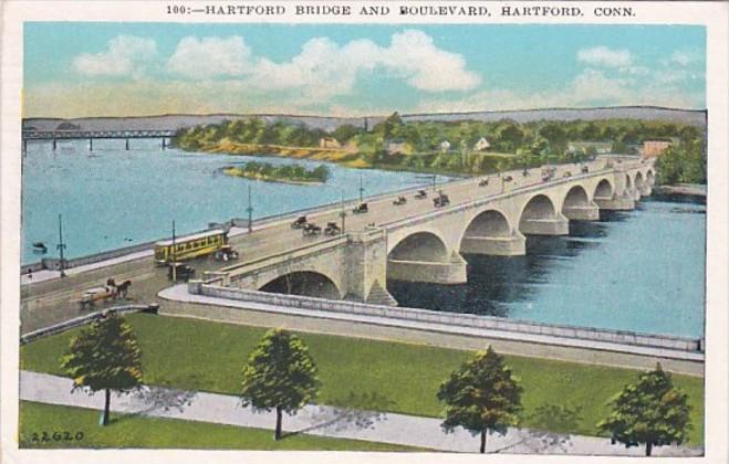 Connecticut Hartford Hartford Bridge and Boulevard 1934