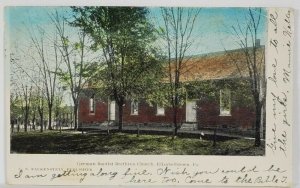 Elizabethtown Pa German Baptist Brethren Church 1907 to Dallastown Postcard R20