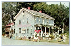 c1960's Antique Center Unusual Decorative Items Scene Springfield MA Postcard