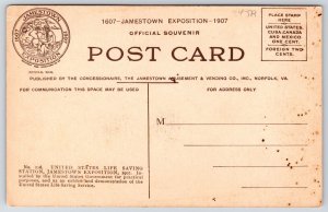 United States Life Saving Station Jamestown Exposition 1907, Vintage Postcard