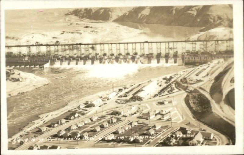 Grand Coulee Dam Town Homes Real Photo Postcard c1930 United States Washington Other