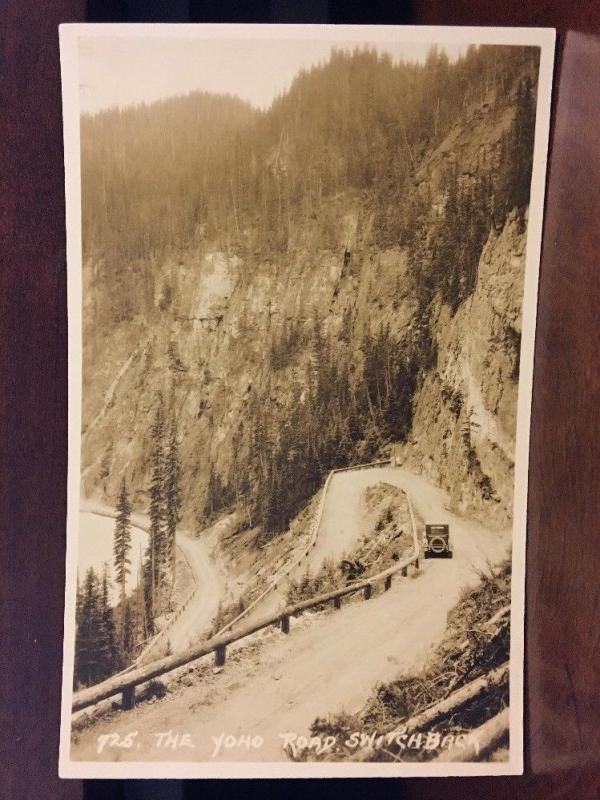 RPPC Yoho Road Switchback, Banff, Canada by Byron Harmon Z3