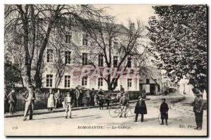 Romorantin Old Postcard The college (ass donkey mule children)