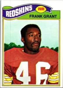 1977 Topps Football Card Frank Grant Washington Redskins sk21406