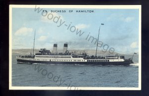 f2326 - Scottish Ferry - Duchess of Hamilton - postcard