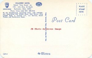 MN, Rochester, Minnesota, Hillcrest Motel, Multi-View, Dexter Press No 14571C