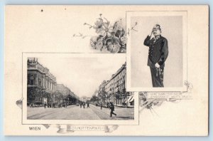 Vienna Austria Postcard Herr Inspector Schottenring c1905 Multiview Antique