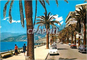 Postcard Modern Ventimiglia Promenade to the sea
