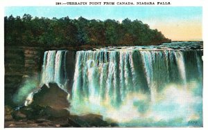 Vintage Postcard Terrapin Point From Canada Niagara Falls Canada