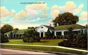 Douglas Hospital GA Georgia Postcard VTG UNP Curteich Vintage Unused 