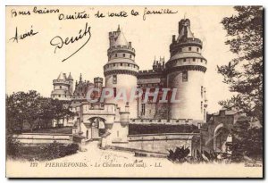 Postcard Old South coast Chateau Pierrefonds