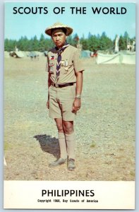 c1968 Philippines Scouts Of The World Boy Scouts Of America Youth View Postcard