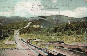 1909 Mt. Washington Sliding Board White Mountains New Hampshire Vintage Postcard