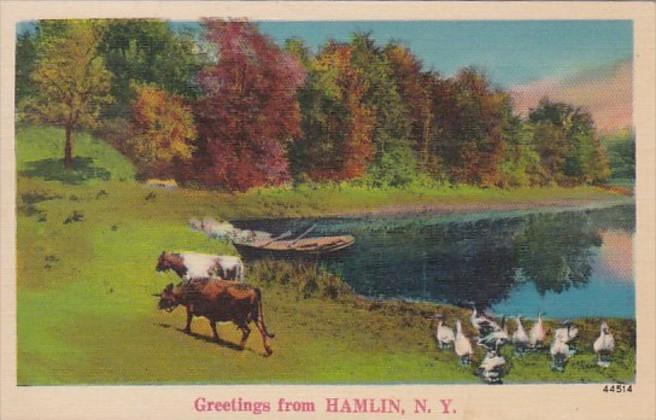 New York Greetings From Hamlin 1943