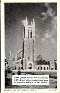 Vtg Chapel Duke University Durham North Carolina NC Postcard