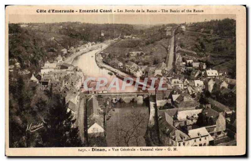 Postcard Old Dinan Vue Generale General view