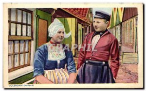 Old Postcard Netherlands Holland Volendam Folklore suit