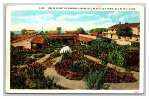 Old Mexican Carietta Ramona's Marriage Place San Diego CA WB Postcard C20