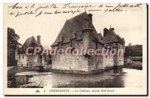 Postcard Old Chenedouit Chateau Facade South West