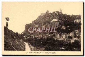 Rocamadour Old Postcard General view