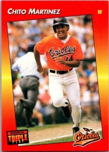 1992 Donruss Baseball Card Chito Martinez Baltimore Orioles