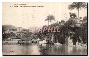 Old Postcard The French Riviera Nice Cave and the Municipal Casino