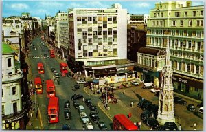 Charing Cross And The Strand London England Building Tower Cars Postcard