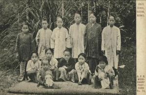 malay malaysia, BORNEO SARAWAK KUCHING, Girl's School (1910s) Mission Postcard