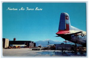 c1960 Norton Air Force Base Airport Plane San Bernardino California CA Postcard